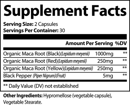 Maca Plus - 1500mg (60 Capsules)